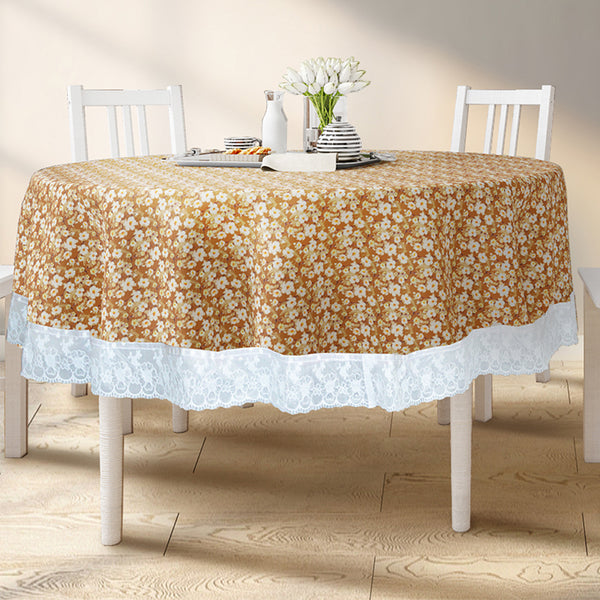 Buy Nuka Round Floral Tabel Cloth - Four Seater Table Cover from Vaaree