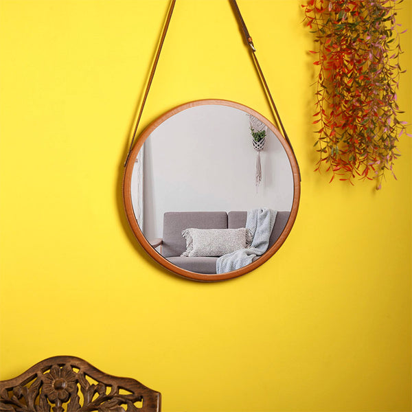 Buy Maku Wall Mirror - Gold Wall Mirror from Vaaree