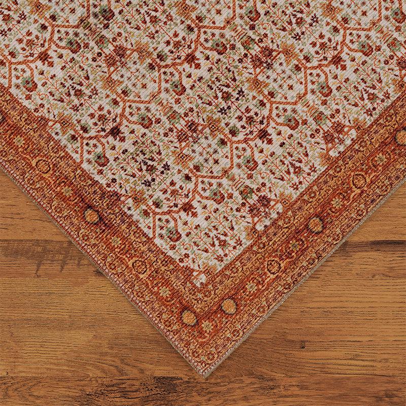 Buy Sadie Ethnic Carpet - Rust Carpet from Vaaree