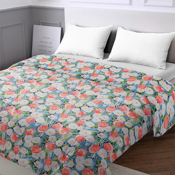 Buy Liam Floral Cotton Comforter - 210 GSM Comforters & AC Quilts from Vaaree