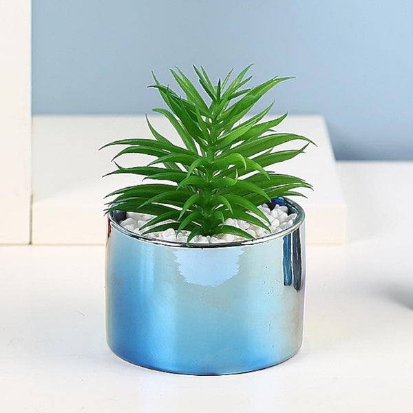 Buy Faux Agave In Ombre Pot - 12 cms Artificial Plants from Vaaree