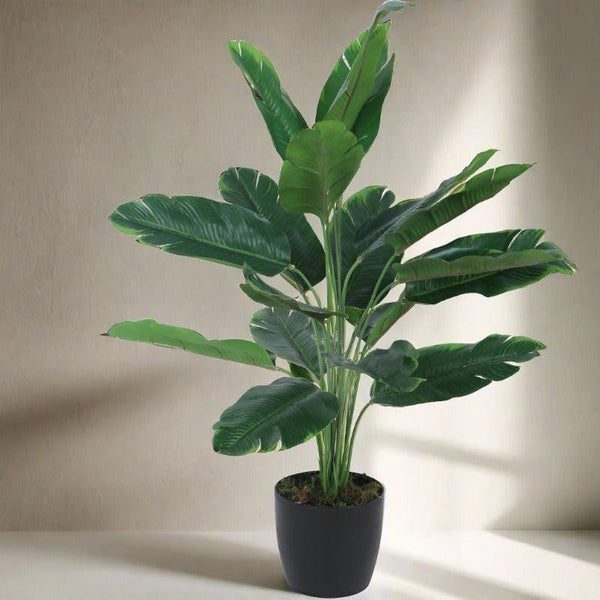 Buy Faux Mini Green Palm Plant With Pot - 60 cms Artificial Plants from Vaaree