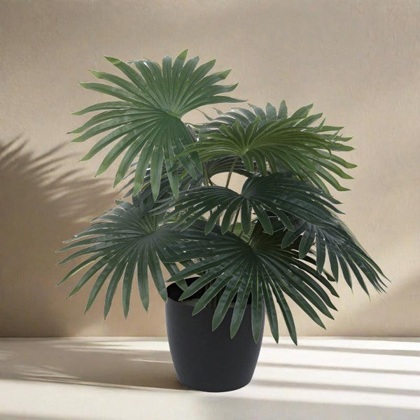 Buy Faux Mini Palm Plant With Pot - 55 cms Artificial Plants from Vaaree