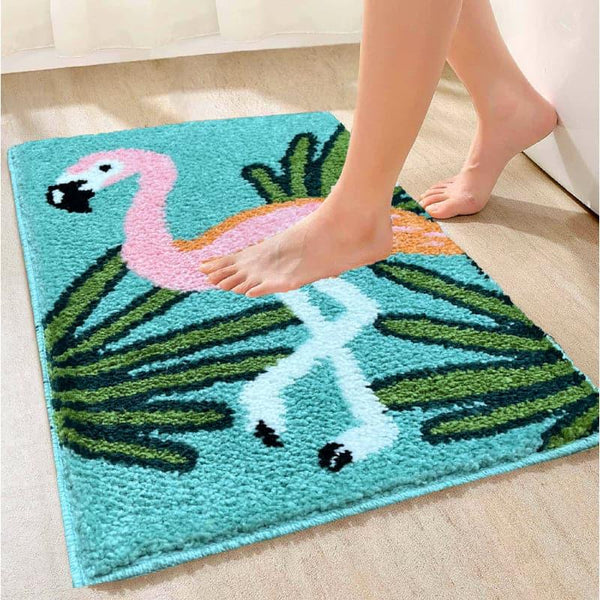 Buy Flamingo Dance Bathmat Bath Mats from Vaaree