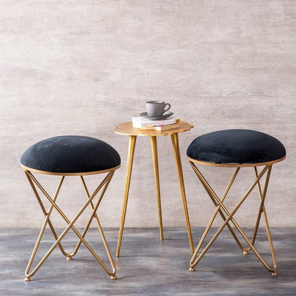 Buy Tudera Stool And Side Table Combo - Set Of Three Benches & Stools from Vaaree