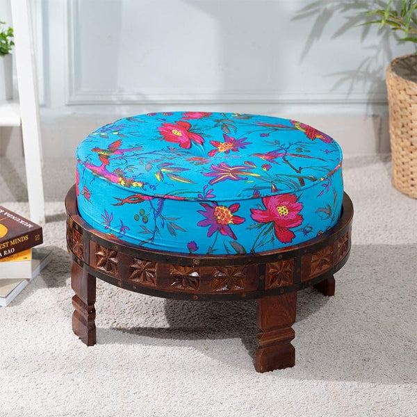 Buy Yita Flora Acacia Wood Stool Benches & Stools from Vaaree