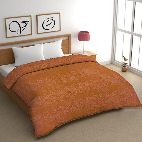 Buy Cozy Cocoon Acrylic Wool Blanket (Mustard) - 380 GSM Comforters & AC Quilts from Vaaree