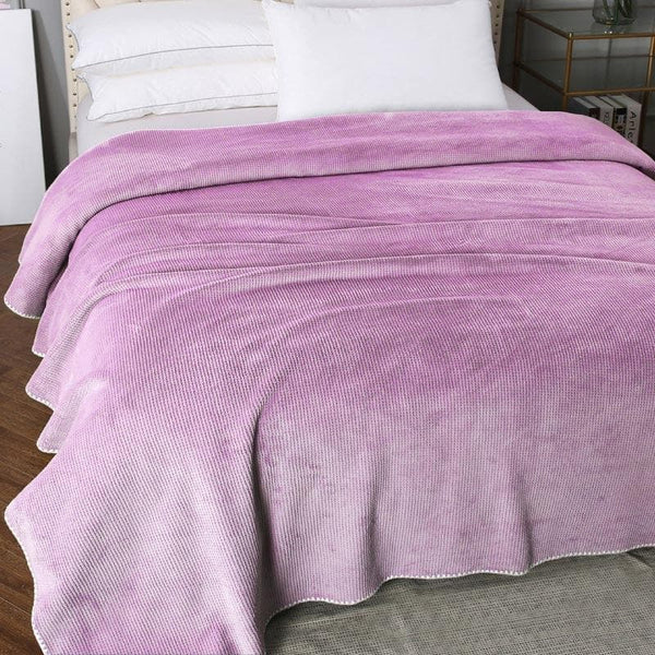 Buy Idyllic Snigu Purple Polyester Blanket Blankets from Vaaree