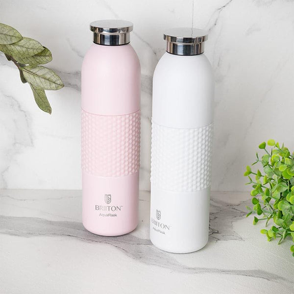 Buy Gradient 620 ML Hot & Cold Thermos Water Bottle (Pink & White) - Set Of Two Bottle from Vaaree