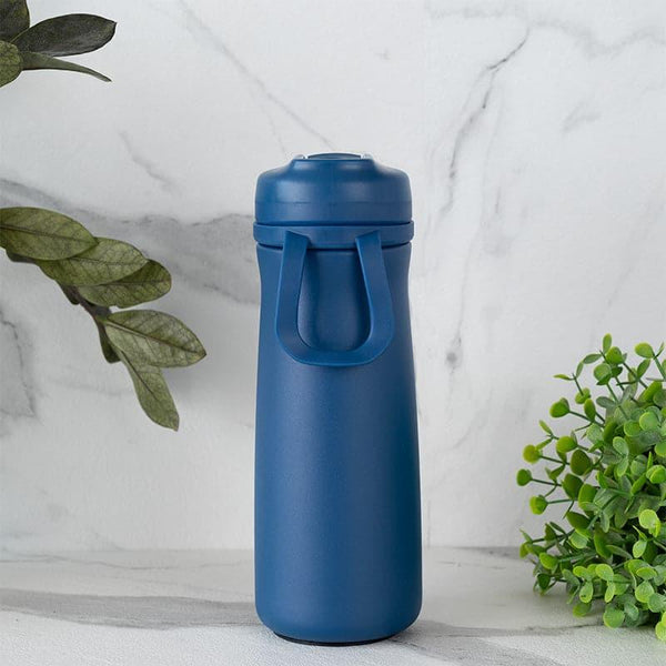 Buy H2O Splash Hot & Cold Thermos Water Bottle (Blue) - 600 ML Bottle from Vaaree