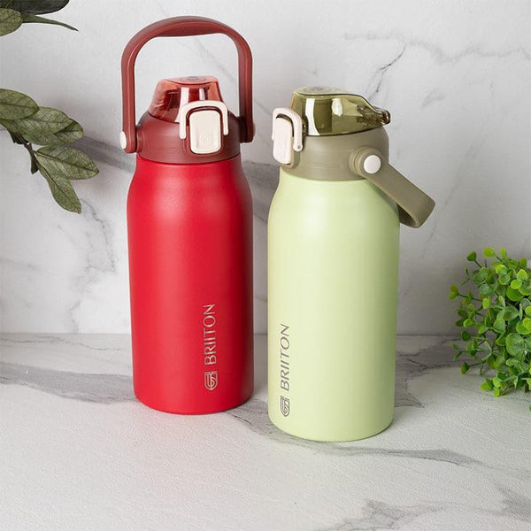 Buy Hydro Harmony 1300 ML Hot & Cold Thermos Water Bottle (Red & Green) - Set Of Two Bottle from Vaaree