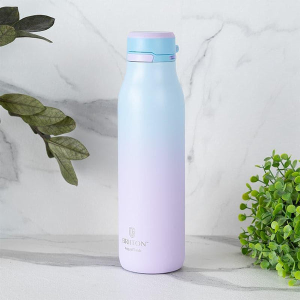 Buy Juno Sip Hot & Cold Thermos Water Bottle (Light Blue & Purple) - 750 ML Bottle from Vaaree