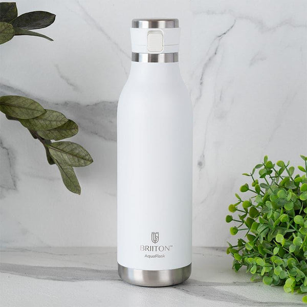 Buy Pristine Sip Hot & Cold Thermos Water Bottle (White) - 750 ML Bottle from Vaaree