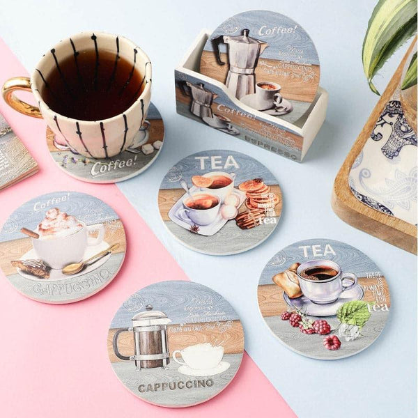 Buy Cheer Sip Coaster - Set Of Six Coasters from Vaaree