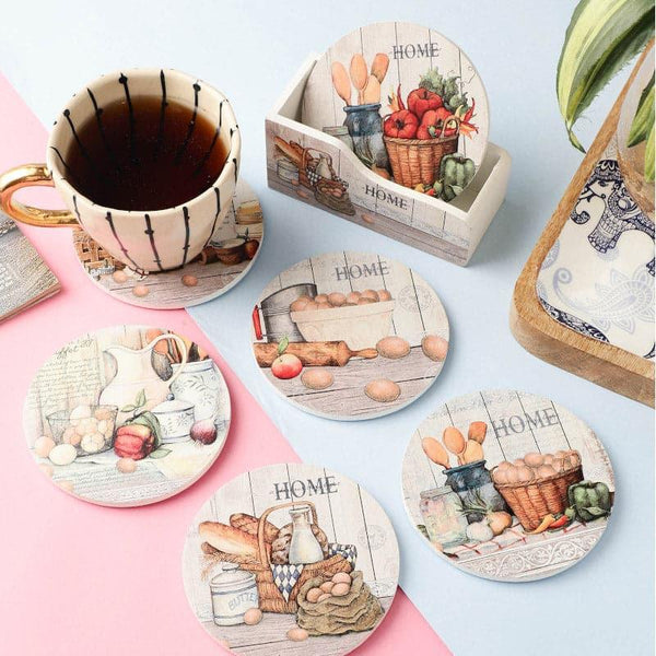 Buy Platon Mix Coaster - Set Of Six Coasters from Vaaree