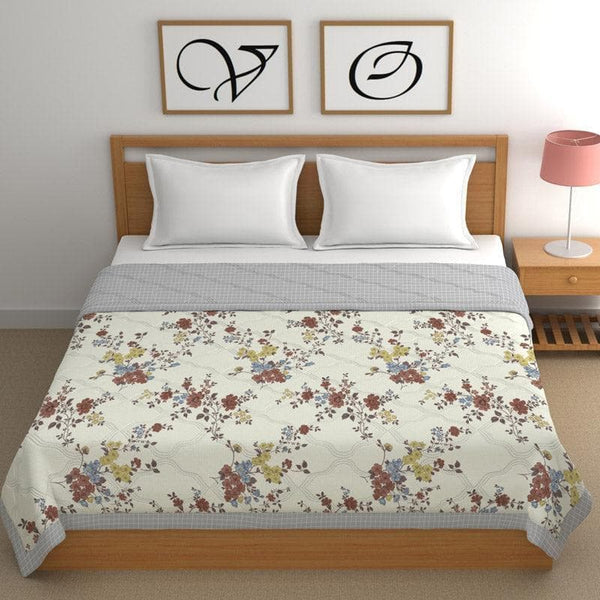 Buy Flora Musa Glace Cotton/Microfiber Comforter - 120 GSM Comforters & AC Quilts from Vaaree