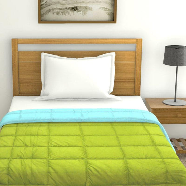 Buy Nova Grided Polyester Comforter (Green) - 120 GSM Comforters & AC Quilts from Vaaree