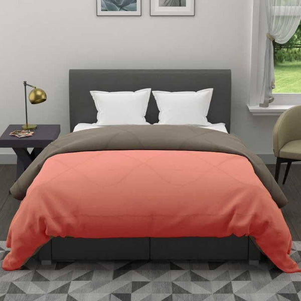 Buy Timberly Dual Color Glace Cotton/Microfiber Comforter (Salmon) - 250 GSM Comforters & AC Quilts from Vaaree