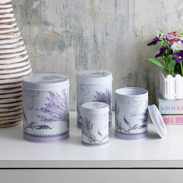 Buy Lavender Mist Storage Box - Set Of Four Container from Vaaree