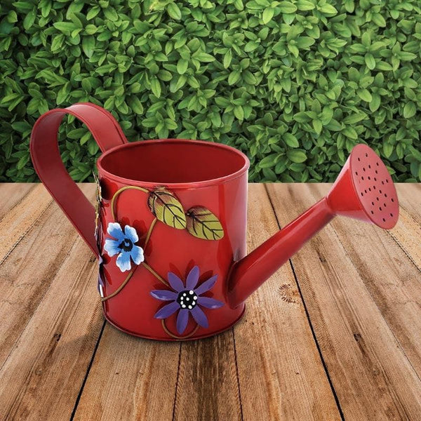 Buy Twined Floral Water Can - Red Garden Tools from Vaaree