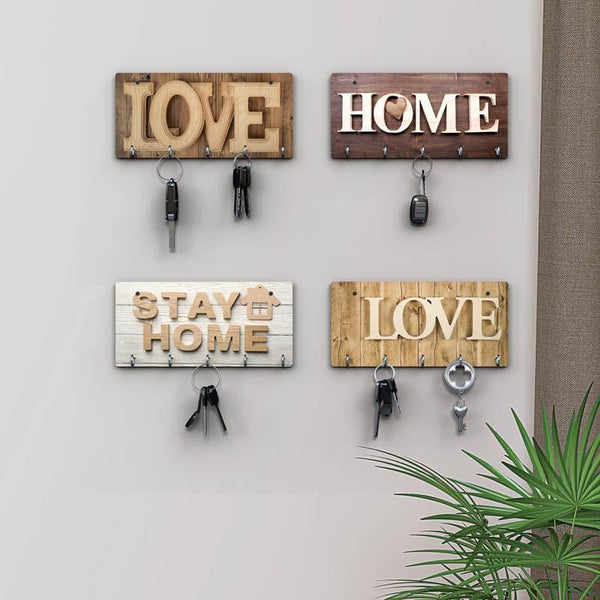 Buy Home Love Key Holder - Set Of Four Hooks & Key Holders from Vaaree