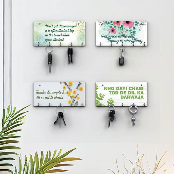 Buy Inspire Flora Key Holder - Set Of Four Hooks & Key Holders from Vaaree