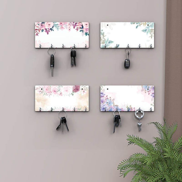 Buy Pastel Petal Key Holder - Set Of Four Hooks & Key Holders from Vaaree