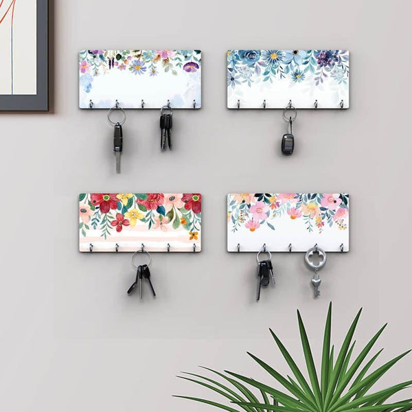 Buy Petal Muse Key Holder - Set Of Four Hooks & Key Holders from Vaaree