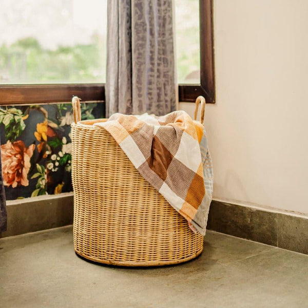 Buy Almon Wicker Laundry Basket Laundry Basket from Vaaree