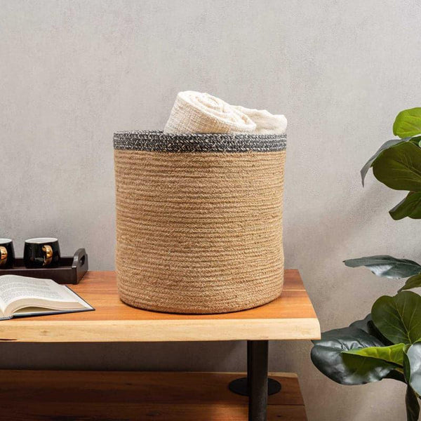 Buy Ryna Natural Fiber Laundry Basket Laundry Basket from Vaaree