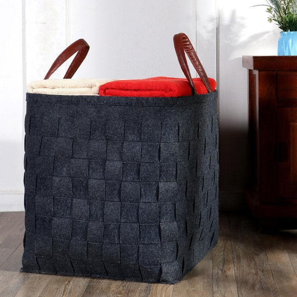 Buy Sachi Felt Storage Basket Laundry Basket from Vaaree