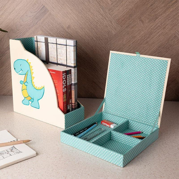 Buy Dino Dart Organiser Set (Baby Dino Collection) - Set Of Two Magazine Holder from Vaaree