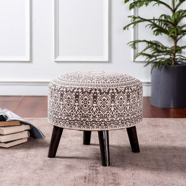 Buy Chenova Cotton Ottoman - Brown Ottomans & Pouffe from Vaaree