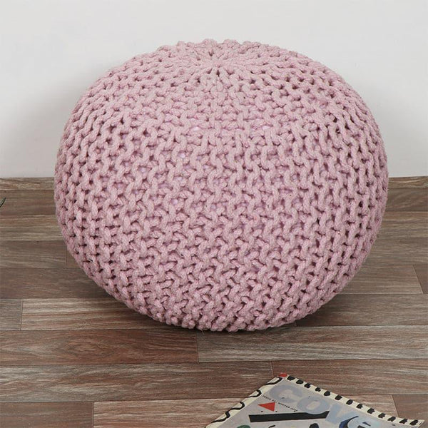 Buy Cuna Cotton Pouffe - Pink Ottomans & Pouffe from Vaaree