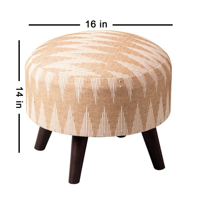 Buy Cyvon Cotton Ottoman - Set Of Two Ottomans & Pouffe from Vaaree