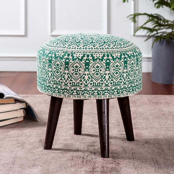 Buy Dona Cotton Ottoman - Green Ottomans & Pouffe from Vaaree