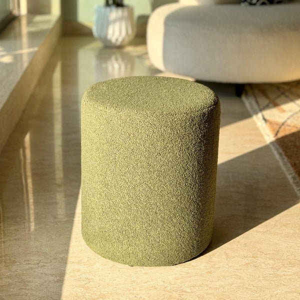 Buy Minerva Boucle Pouffe - Dark Green Ottomans & Pouffe from Vaaree