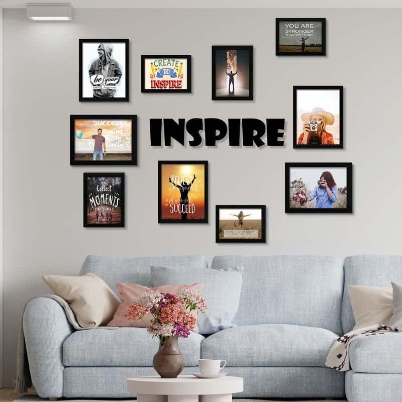 Buy Inspire Photo Frame Collage - Set Of Ten Photo Frames from Vaaree