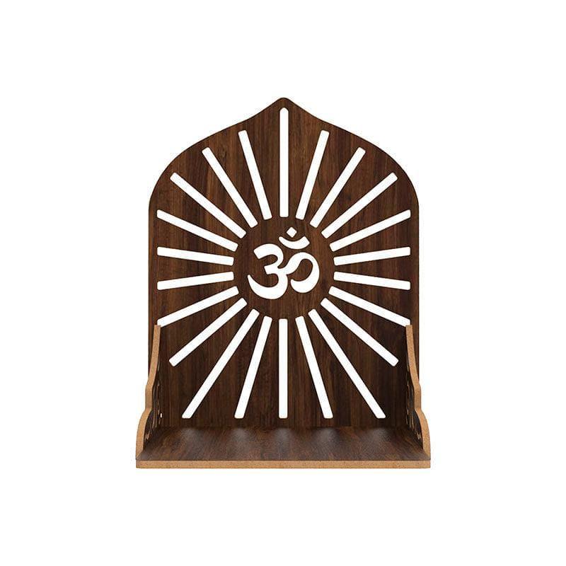 Buy Divine Sanctuary Religious Wall Shelf - Brown Shelves from Vaaree