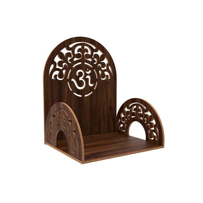 Buy Religious Heaven Door Wall Mandir - Brown Shelves from Vaaree