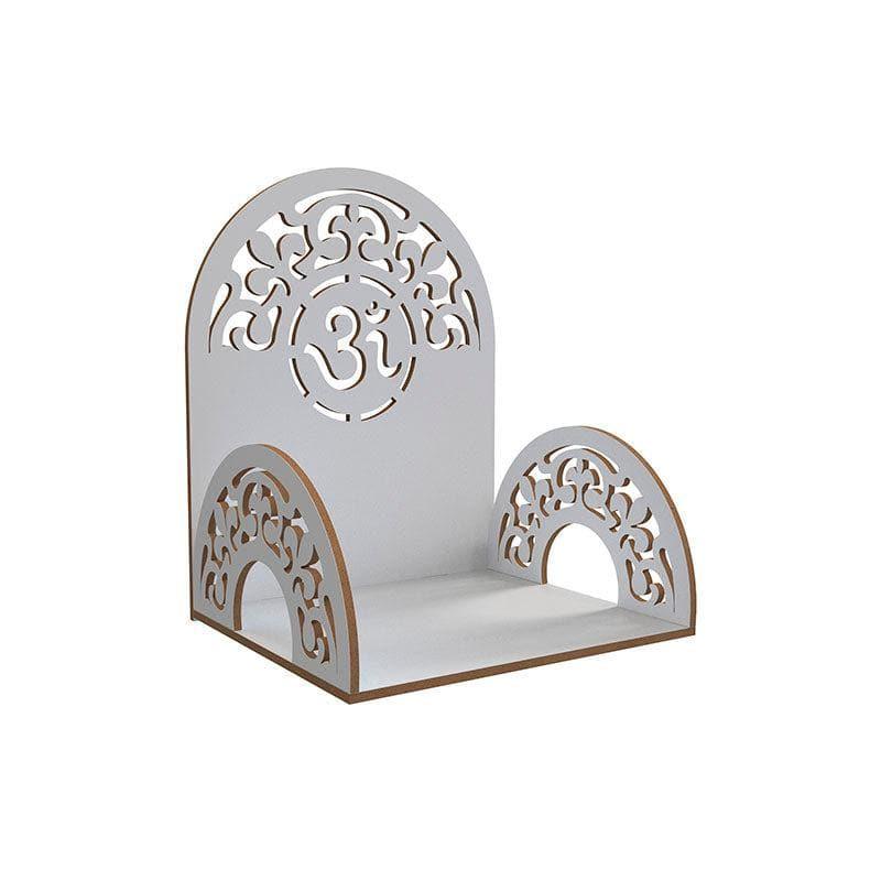 Buy Religious Heaven Door Wall Mandir - White Shelves from Vaaree