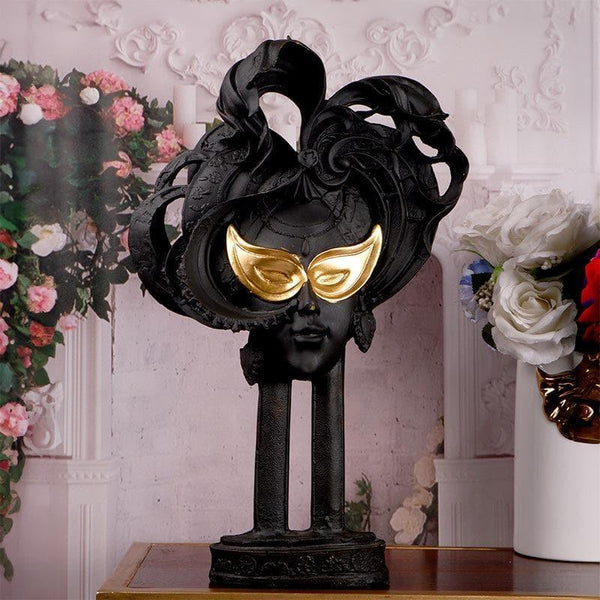 Buy Femme Masquerade Showpiece - Black Showpieces from Vaaree