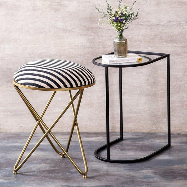 Buy Orpa Stool And Side Table Combo - Set Of Two Side & Bedside Tables from Vaaree