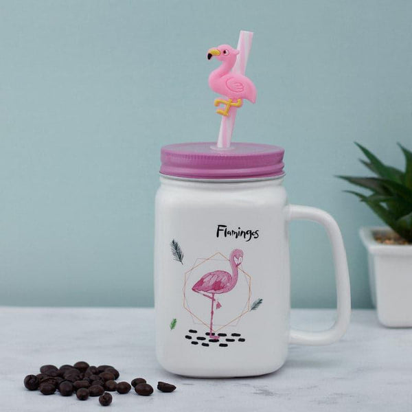 Buy Flamingo Fling Mug - 400 ML Sipper from Vaaree