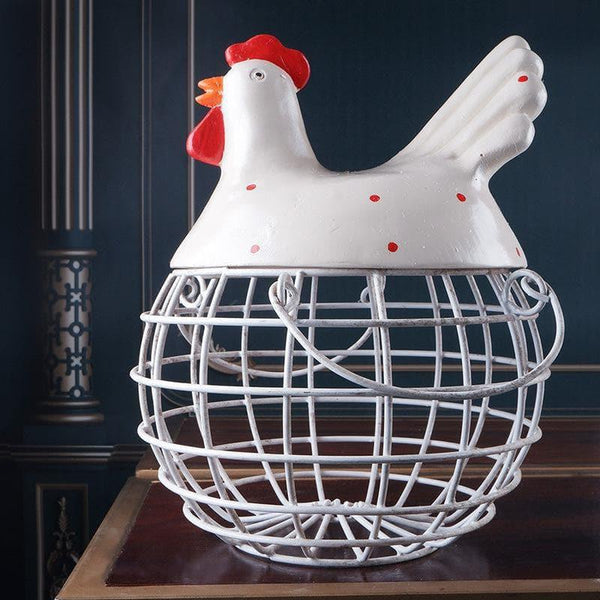 Buy Mother Hen Egg Basket - White Storage Basket from Vaaree