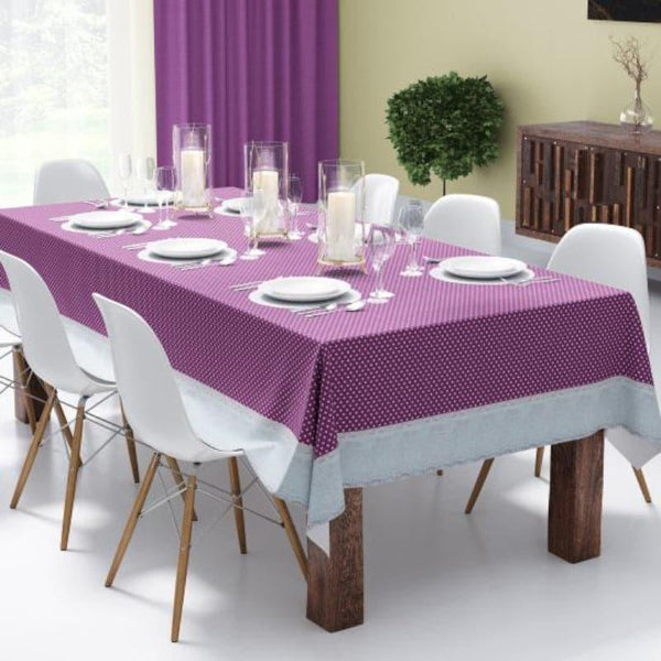 Buy Imoro Floral Table Cloth (Purple) - Eight Seater Table Cover from Vaaree