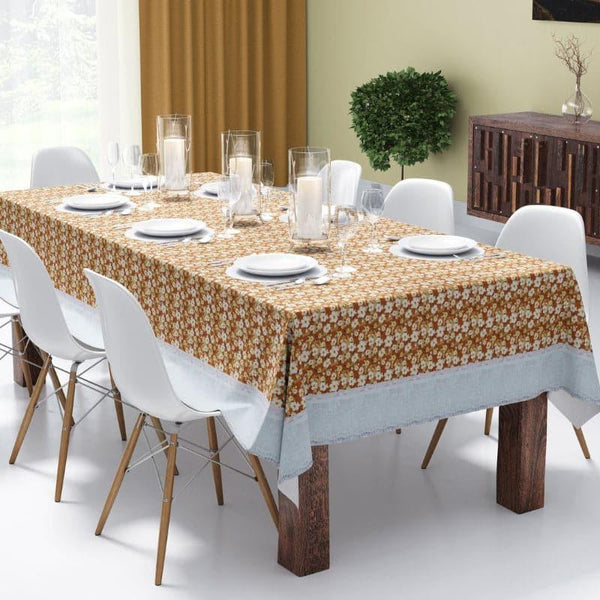 Buy Nuka Ethnic Table Cloth (Brown) Table Cover from Vaaree