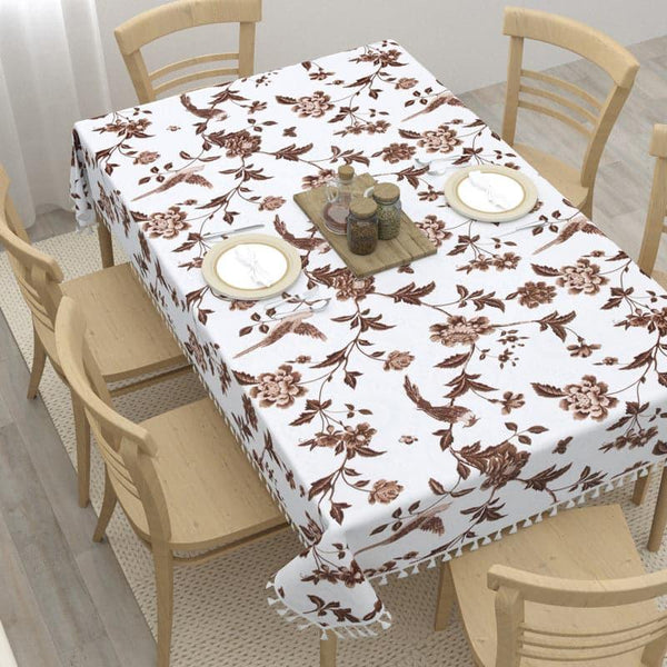 Buy Vipasa Floral Table Cover - Brown Table Cover from Vaaree