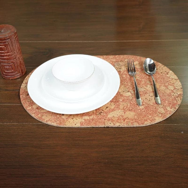 Buy Blush Serenity Oval Tablemat - Set Of Two Table Mats from Vaaree