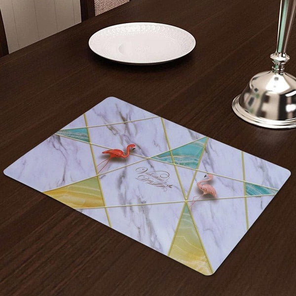 Buy Flamingo Cheer Placemat - Set Of Six Table Mats from Vaaree